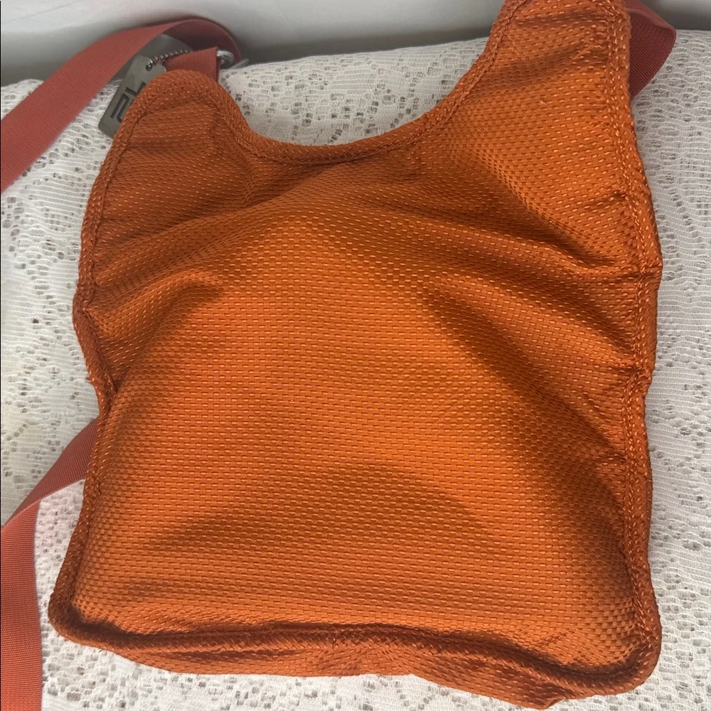 Tumi orange multiple zipper crossbody bag - Picture 7 of 10